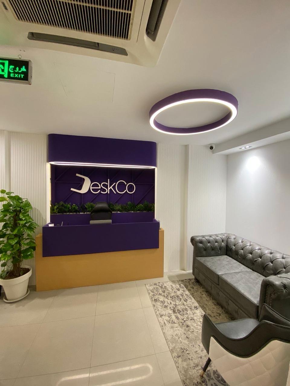 DeskCo Islamabad coworking reception area